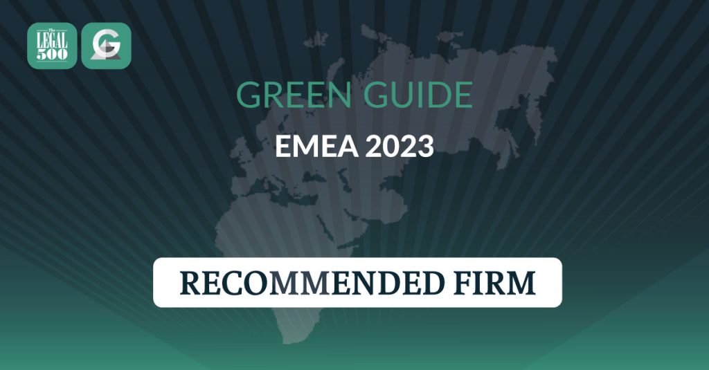 TGS Baltic recognized by the Legal500 as a top law firm in the Baltic States for its role in the green transition