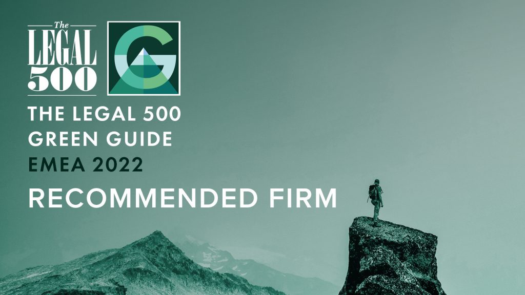 TGS Baltic has been recognized by the Legal 500 Global Green Guide