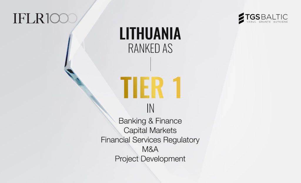 IFLR1000 Recognises TGS Baltic as Tier 1 in Lithuania and Acknowledges 26 Experts in the Baltics